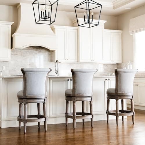 Maven Lane Reclaimed Oak & Ash Grey Swivel Bar Stool