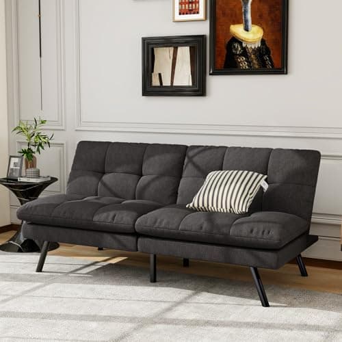 MUUEGM 68" Futon Sofa Bed for Small Spaces Livingroom Apartment Office<sep>MUUEGM 68" Adjustable Backrest Futon Couch for Small Spaces Livingroom Apartment Office<sep>MUUEGM 68" Foldable Design Futon Sofa Bed for Small Spaces Livingroom Apartment Off