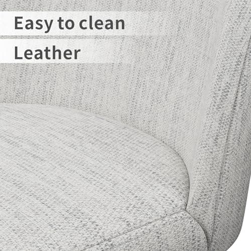 360°Swivel Performance Fabric Counter Height Barstools, Set of 2, Beige