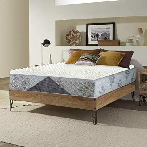 3-Inch Convoluted Breathable Foam Topper Adds Comfort to Your Full Mattress