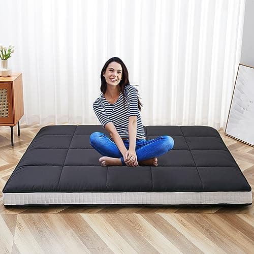 LILYPELLE Japanese Foldable Floor Mattress Futon & Tatami Mat Twin