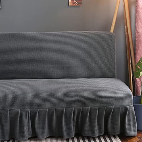 Stretch Armless Futon Sofa Bed Cover - Machine Washable - Medium (150-170cm)