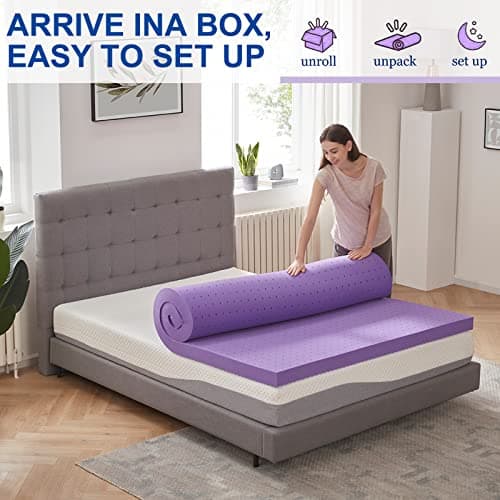 CertiPUR-US Certified SinWeek Twin Size Gel Memory Foam Mattress Topper