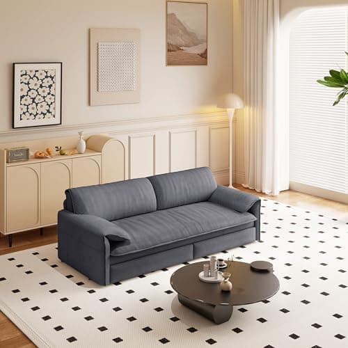 66" Oversized Reclining Futon Couch Bed with Velvet Upholstery Queen Size Daybed Loveseat
