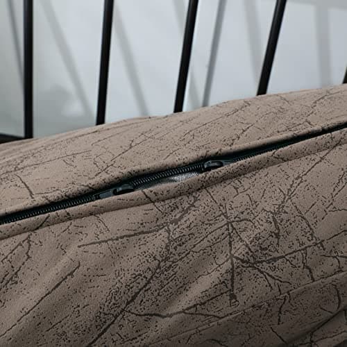 OctoRose Full Size Bush-Coffee Premium Velvet Futon Sofa Cover