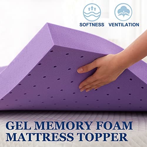 CertiPUR-US Certified SinWeek Twin Size Gel Memory Foam Mattress Topper