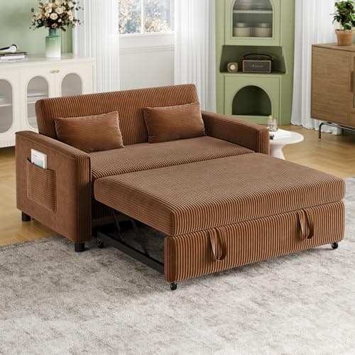 Grey 3-in-1 Futon Sofa Bed with Adjustable Backrest