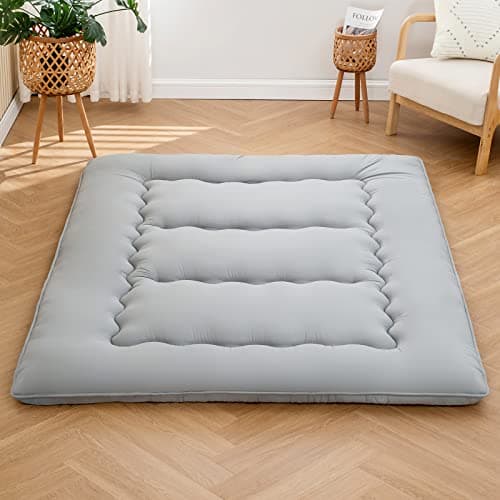 Army Green Queen Japanese Memory Foam Foldable Sleeping Mattress