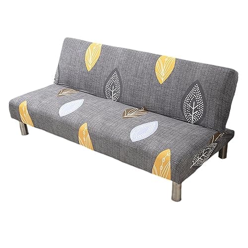 Armless Futon Couch Cover with Elastic Bottom