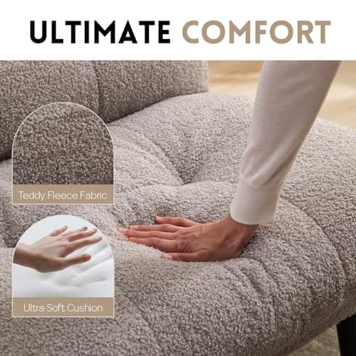 Futon Sofa Bed with Adjustable Backrest, Grey