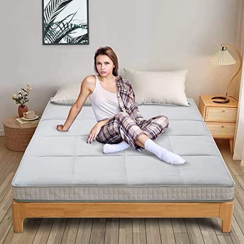 DoCred Twin Size Extra Thick Foldable Memory Foam Tatami Mat Mattress
