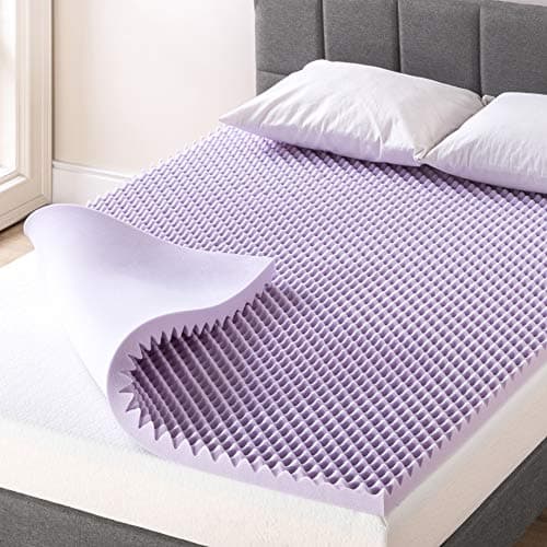 2 Egg Crate Memory Foam Topper with Lavender Infusion, King Size