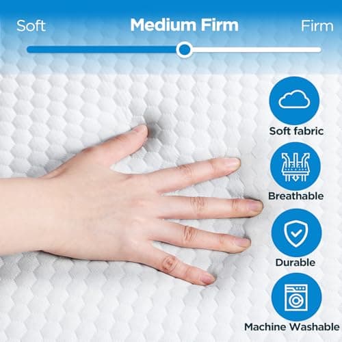 6 inch Memory Foam Folding Mattress for College Dorm or Camping