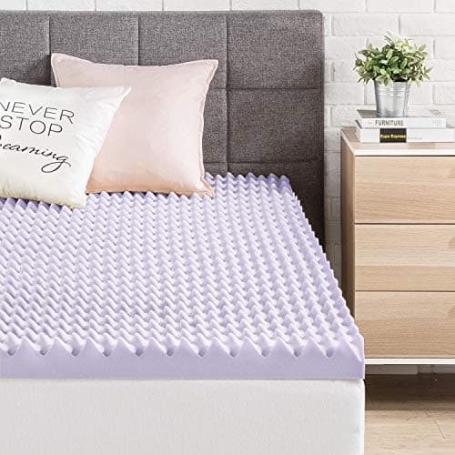 Best Price 3 Inch Egg Crate Memory Foam Mattress Topper with Lavender Infusion, CertiPUR-US Certified, Twin XL
