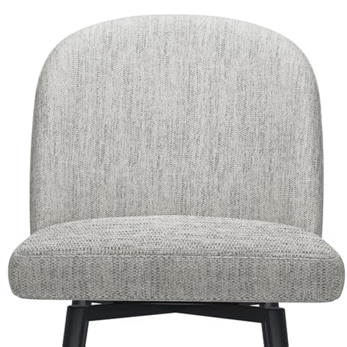 Modern Swivel Bar Stools Set of 2, High Back 30 Height with Metal Legs, Light Grey Linen Fabric Counter Height Bar Chair for Bar, Kitchen, Dining Room