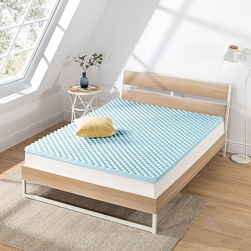 Affordable Gel-Infused Memory Foam Mattress Topper for Twin Beds
