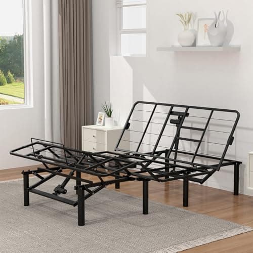 KEIKI Queen Adjustable Bed Frame with Incline and Dual USB Ports