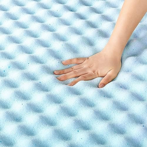 Affordable Gel-Infused Memory Foam Mattress Topper for Twin Beds
