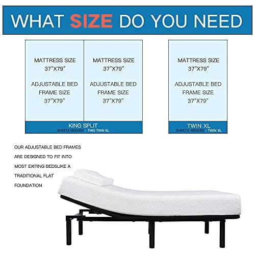 Fromann Adjustable Queen Bed Base with Wireless Remote & USB Ports