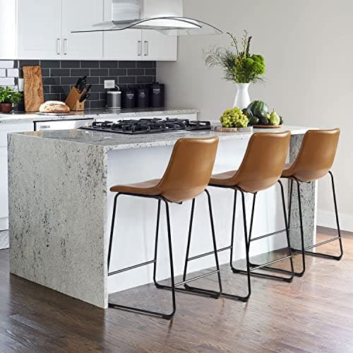 Waleaf Whisky 26" Counter Height Bar Stool Set (2pcs)