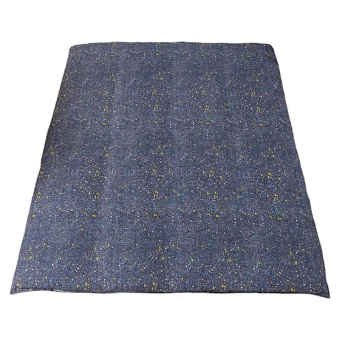 Lake Blue Flower Futon Cover for Twin Mattress, Zipper Closure, Super Soft & Machine Washable