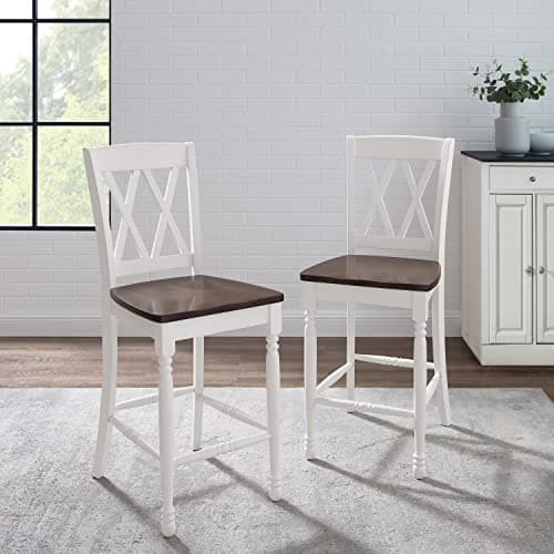 Crosley Shelby Wood Counter Height Bar Stools Set of 2