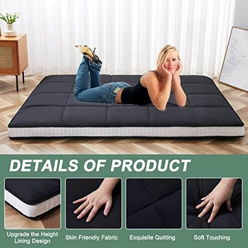 LILYPELLE Japanese Foldable Mattress, PortableSleeping Tatami Mat for Camping & CouchESA123