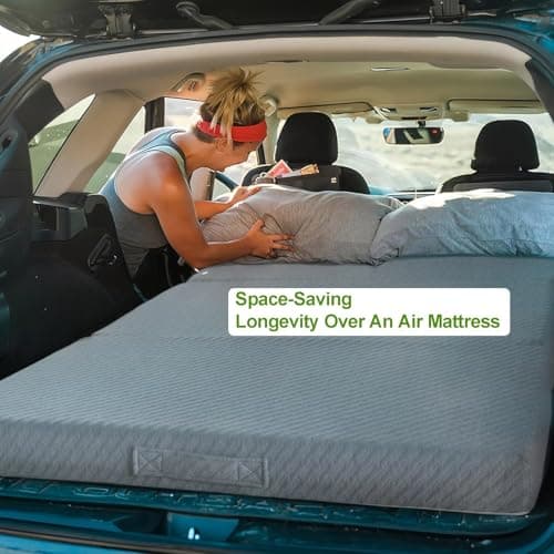 CertiPUR-US Approved 4inch Gel Memory Foam Mattress for Sleeping Indoors or Camping
