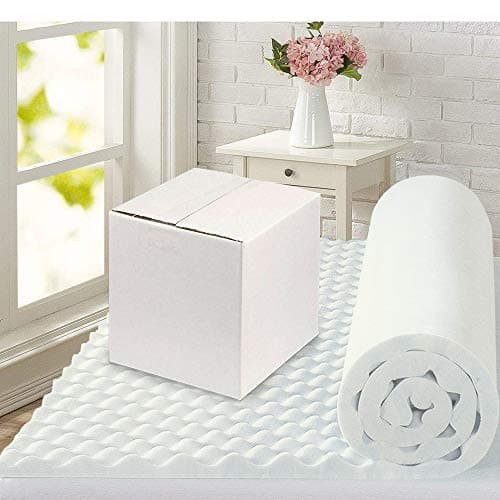3-Inch Convoluted Breathable Foam Topper Adds Comfort to Your Full Mattress