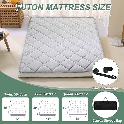 LILYPELLE Japanese Foldable Mattress, Easy Store Portable Camping Couch