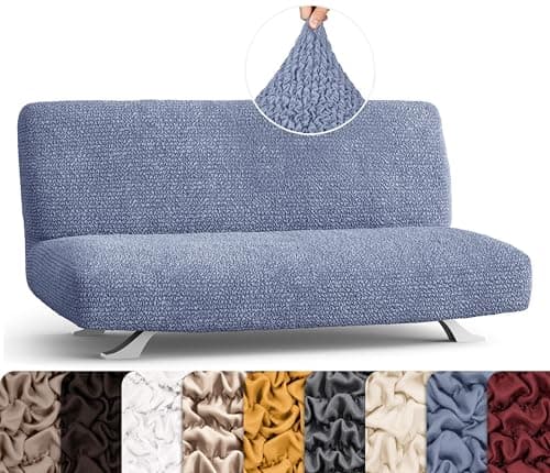 PAULATO BY GA.I.CO. Stretch Futon Cover - Soft Microfibra - Blue