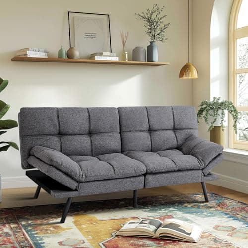 MUUEGM 68" Futon Sofa Bed for Small Spaces Livingroom Apartment Office<sep>MUUEGM 68" Adjustable Backrest Futon Couch for Small Spaces Livingroom Apartment Office<sep>MUUEGM 68" Foldable Design Futon Sofa Bed for Small Spaces Livingroom Apartment Off