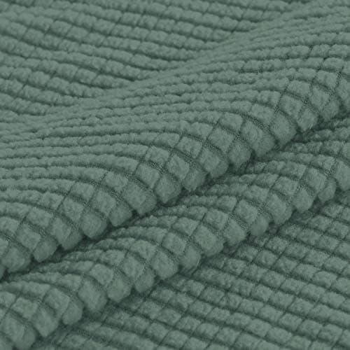 Turquoize Stretch Elastic Futon Couch Cover, Thick Soft Biscotti Beige