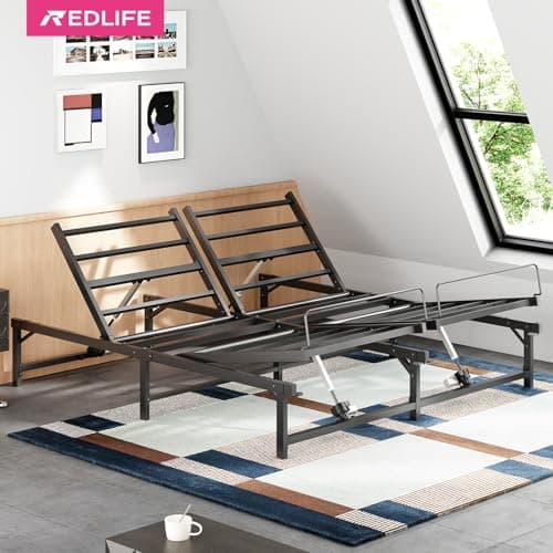 Redlife Queen Adjustable Bed Frame with Wired Remote Control