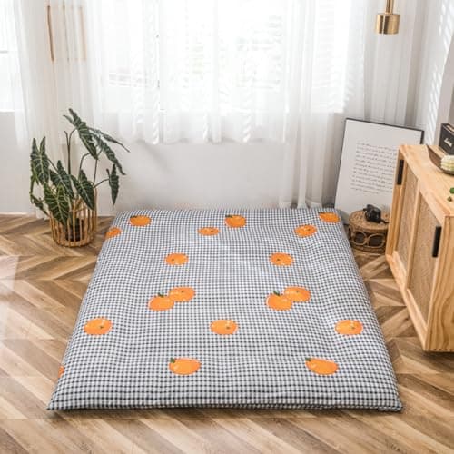 EFELIM Queen 150x200cm Printed Japanese Futon Mattress Cover with Zipper