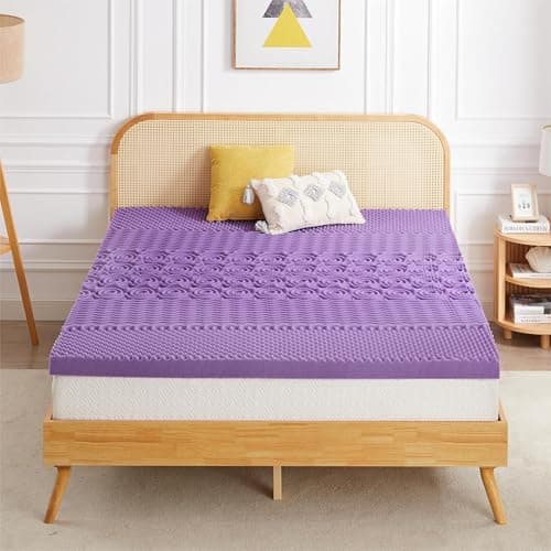 Mattress Topper for Twin Size Bed - 2 Inch Gel Memory Foam - Lavender
