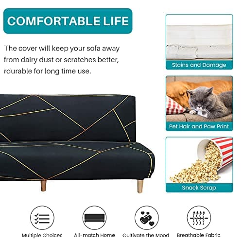 Beacon Pet Stretch Armless Futon Sofa Slipcover