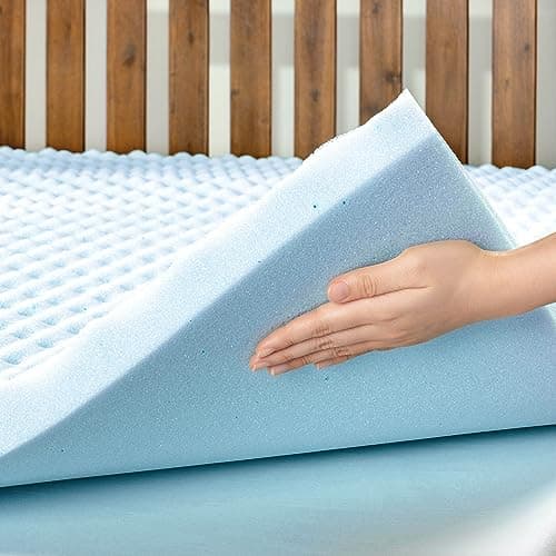 Affordable Gel-Infused Memory Foam Mattress Topper for Twin Beds