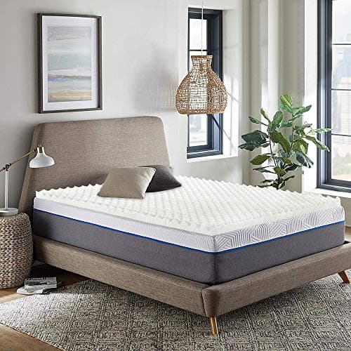 3-Inch Convoluted Breathable Foam Topper Adds Comfort to Your Full Mattress