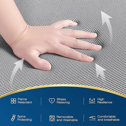 Dirt-Resistant, Portable 4 Inch Foldable Mattress for Camping and Travel