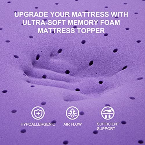 CertiPUR-US Certified SinWeek Twin Size Gel Memory Foam Mattress Topper