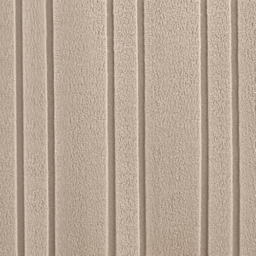 H.VERSAILTEX Stretch Futon Armless Sofa Cover, Grey Stripe Elastic Bottom