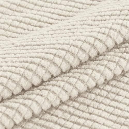 Turquoize Stretch Elastic Futon Couch Cover, Thick Soft Biscotti Beige