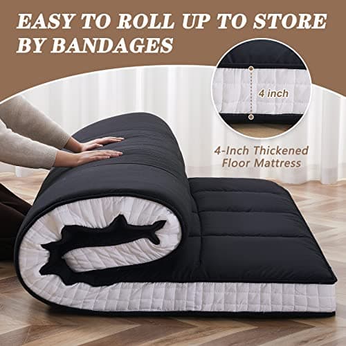 DoCred Twin Size Extra Thick Foldable Memory Foam Tatami Mattress