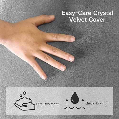 Tri-Fold Memory Foam Twin Mattress with Washable Covers & Reversible Design