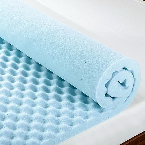 Affordable Gel-Infused Memory Foam Mattress Topper for Twin Beds