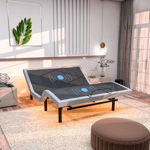 Elite King Size Adjustable Bed with Massage and Zero Gravity Mode