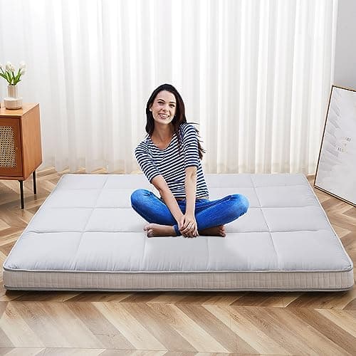 LILYPELLE Japanese Foldable Floor Mattress Futon & Tatami Mat Twin