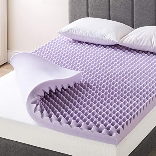 2 Egg Crate Memory Foam Topper with Lavender Infusion, King Size