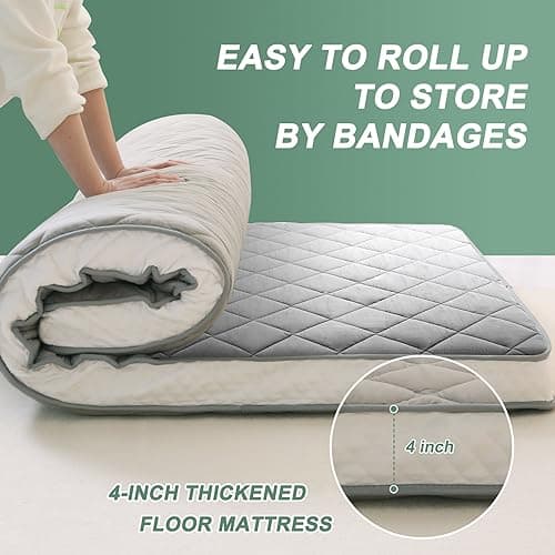 LILYPELLE Japanese Foldable Mattress, Easy Store Portable Camping Couch